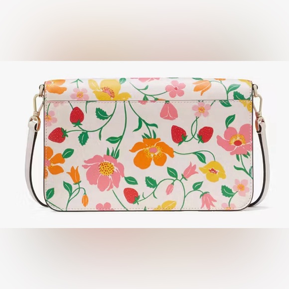 Kate Spade Madison Strawberry Garden Printed Flap Convertible Crossbody - NWT - Picture 3 of 11